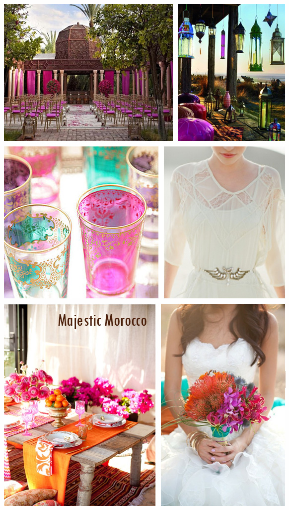 Majestic Morocco bridal inspiration mood board