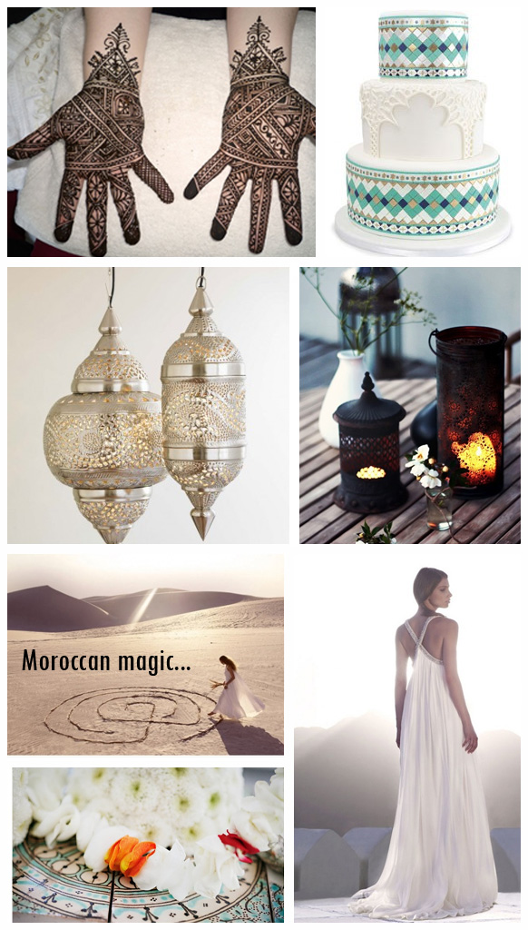 So this first mood board is beautiful paired down Moroccan chic 