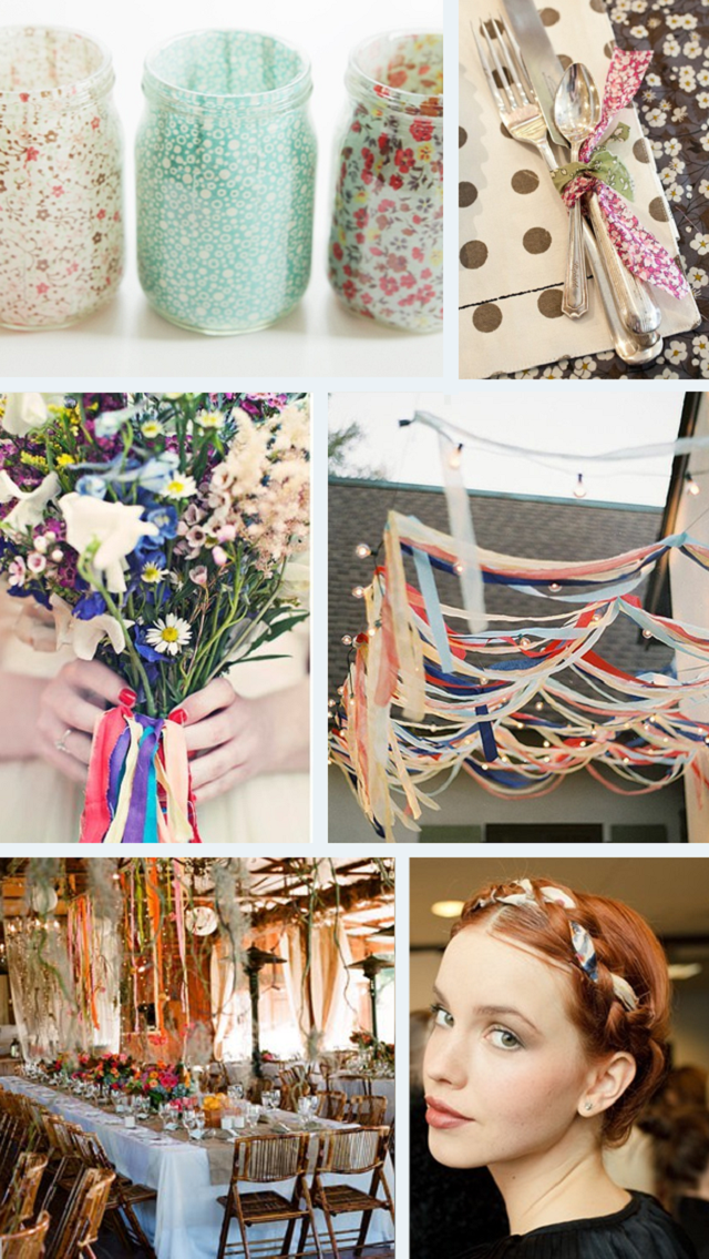 DIY wedding fabric strips ~ ideas2 DIY wedding fabric strips ~ ideas2