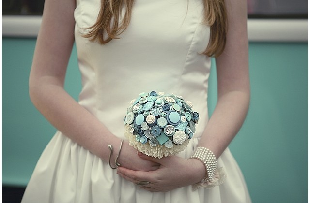 Beaubuttons button bouquets ~ Tiffany Blue Bouquet and Corssage Beaubuttons button bouquets ~ Tiffany Blue Bouquet and Corssage
