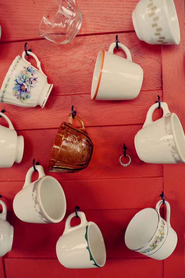 Tea cup wedding favours