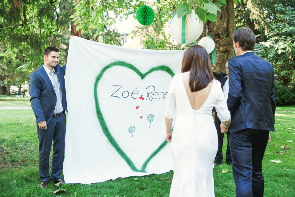 Pretty Emerald Green Garden Wedding: Zoé & René Pretty Emerald Green Garden Wedding: Zoé & René
