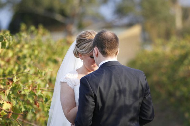 Romantic White Vineyard Wedding: Stacy & Simon {and bump}