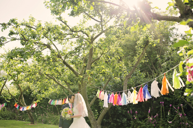 Black & White Stripes & Pretty Floral, Secret Garden Wedding: Carolyn & Hid