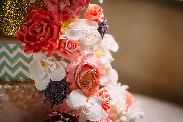 mint green, coral and gold real wedding (101)