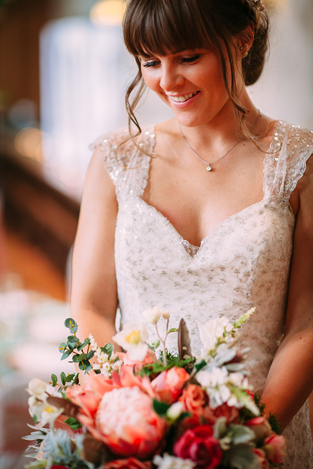 mint green, coral and gold real wedding (106)