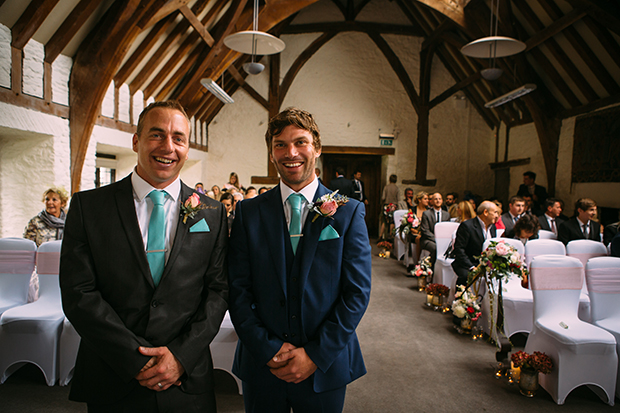 Mint Green, Coral & Gold Sequins Real Wedding: Jayne & Andy