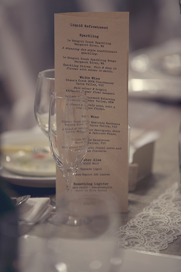 Homemade Lace, Burlap & Hessian Wedding With Original 50s Wedding Dress: Alon & Jodie