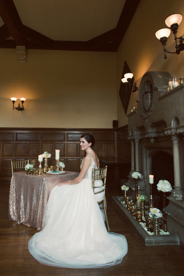 Classic Meets Contemporary: An Emerald & Gold Bridal Shoot at the Beautiful Elvetham Hotel