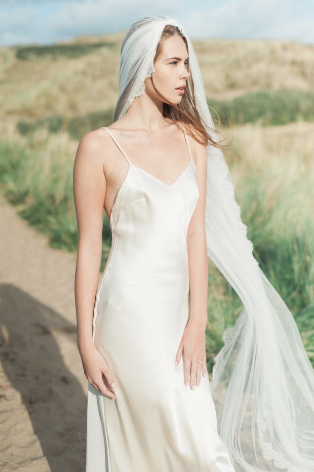 Ethereal & Beautiful Fine Art Bridal Editorial: Lace, Light, Sand & Sea