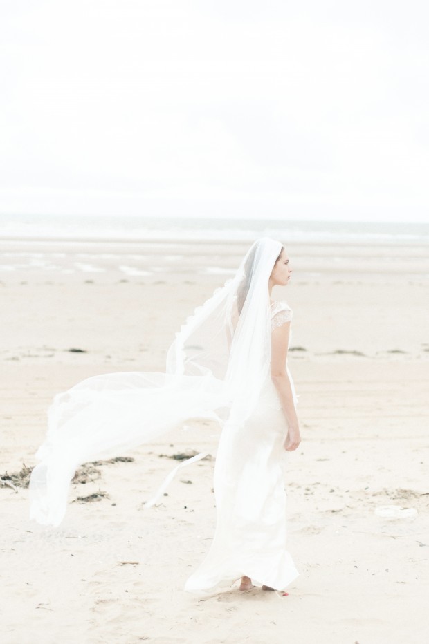 Ethereal & Beautiful Fine Art Bridal Editorial: Lace, Light, Sand & Sea