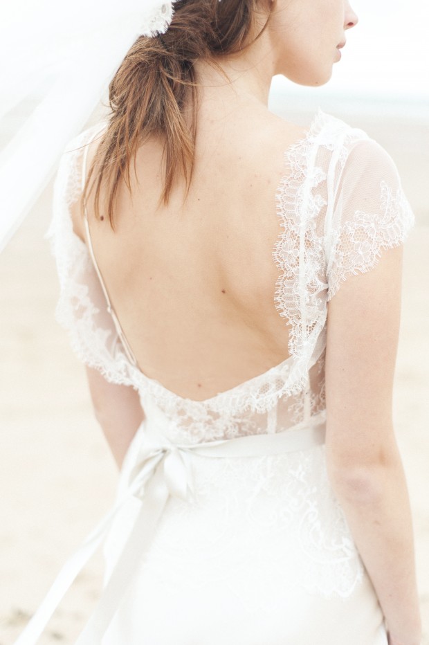 Ethereal & Beautiful Fine Art Bridal Editorial: Lace, Light, Sand & Sea