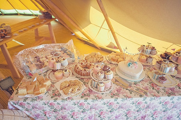 Kooky Pastel Pink & Mint Tipi Wedding With Lanterns & Bunting: Natalie & Tom