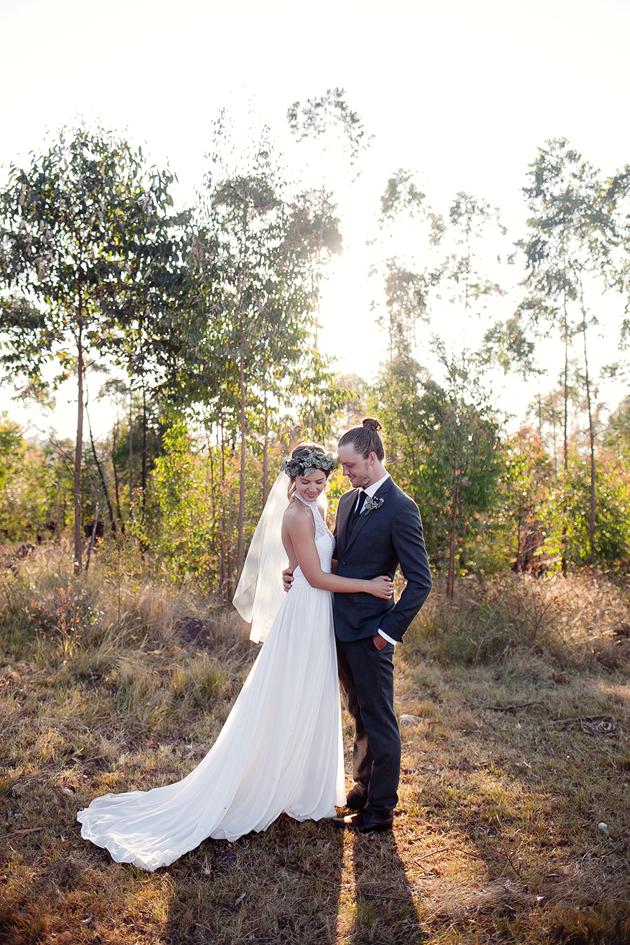 Foliage Crowns, Tree Stumps & a Giant Succulent Bouquet for an Earthy, Rustic Wedding: Chris & Mel Foliage Crowns, Tree Stumps & a Giant Succulent Bouquet for an Earthy, Rustic Wedding: Chris & Mel