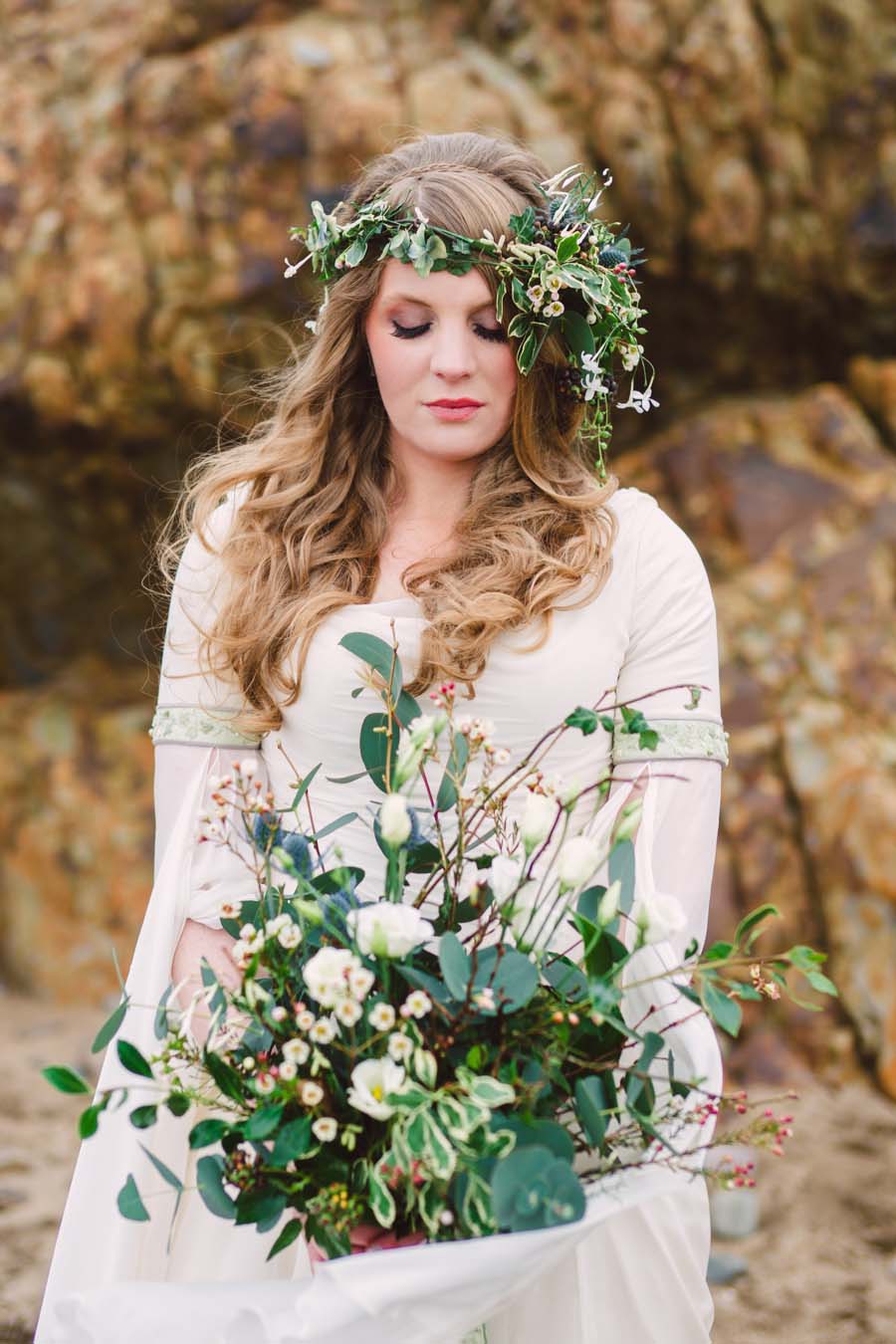 Bridal Editorial On The Coast With A Beautiful Celtic Wedding Dress 21 