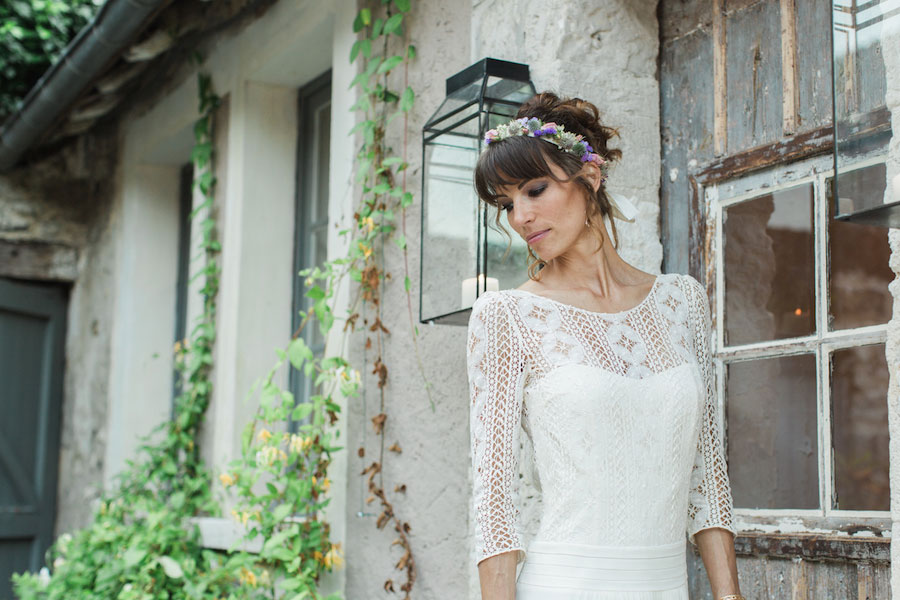 Chic Spring Bride In Laura de Sagazan Gown- Anne & Matthieu0071 Chic Spring Bride In Laura de Sagazan Gown- Anne & Matthieu0071
